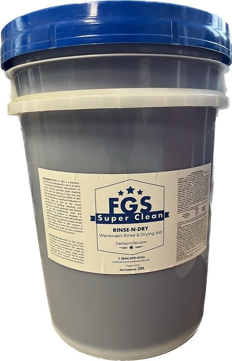 FGS Superclean Cleaning & Safety 20L Pail FGS Superclean L2232-020 CYCLE 2 Multi-Temp Rinse Aid - 20 Litre | Denson CFE