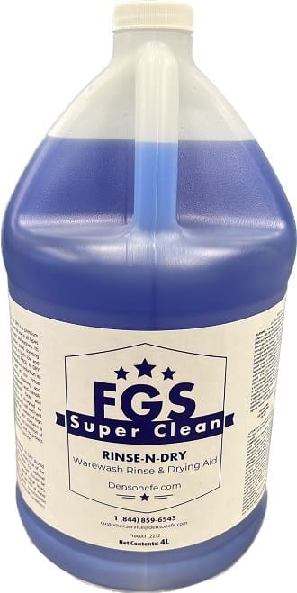 FGS Superclean Sanitation & Janitorial 4L Jug FGS Superclean CYCLE 2 MULTI-TEMP RINSE AID 4 Litre | Denson CFE