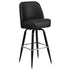 Flash Furniture Essentials Each Bar Stool, mid-back design, black vinyl upholstere