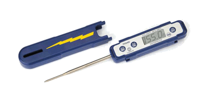Fluke Electronics (Comark) Smallwares Waterproof Pocket Thermometer, digital, temperature range -4 to