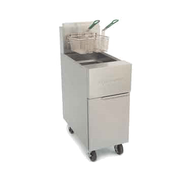 Frymaster Commercial Fryers Each Frymaster GF40 Natural Gas Floor Fryer - 50 lb Oil Capacity, 122,000 BTU | Denson CFE