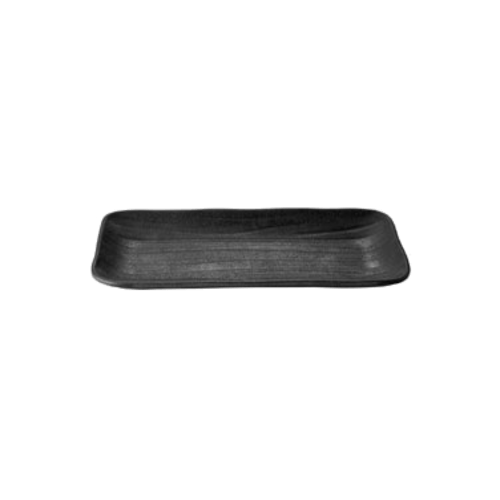 G.E.T. Enterprises Dinnerware Each G.E.T. JW5411-B Rectangular Wave Tray, 8 5/8 in x 4 3/4 in x 3/4 in H., Zen, White - Melamine | Denson CFE