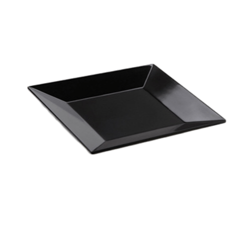 G.E.T. Enterprises Dinnerware Each GET ML-104-BK – 10" Square Melamine Dinner Plate, Black | Denson CFE