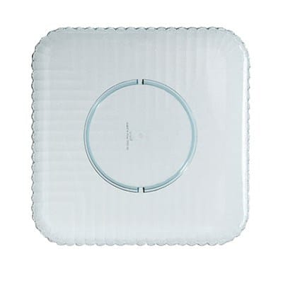 G.E.T. Enterprises Dinnerware Each / Polycarbonate G.E.T. HI-2009-CL 12 in x 12 in Clear Polycarbonate Rounded Square Plate - Mediterranean | Denson CFE