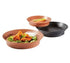 G.E.T. Enterprises Food Service Supplies Dozen G.E.T. RB-892-BK 12 in Round Basket, 1.5 in Deep - Plastic | Denson CFE