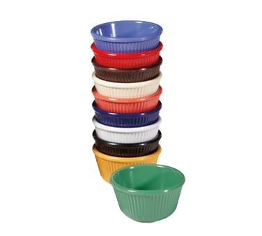 G.E.T. Enterprises Food Service Supplies G.E.T. RM401BK Ramekin, 4 oz., 3-1/4# dia. x 1-1/2# Deep, Fluted | Denson CFE