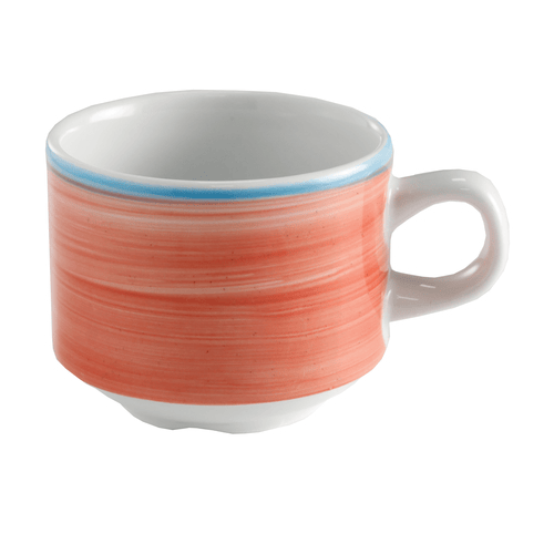 G.E.T. Enterprises Unclassified Dozen G.E.T. PA1602904024 Coral Porcelain Pasta Bowl with Rim, 12" Dia., Corona Calypso | Denson CFE