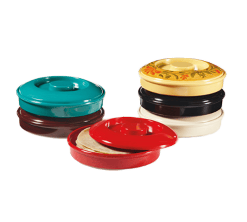 G.E.T. Enterprises Unclassified Dozen G.E.T TS-800-L-BR 7.75" Tortilla Server With Lid, 1.25" Deep | Denson CFE
