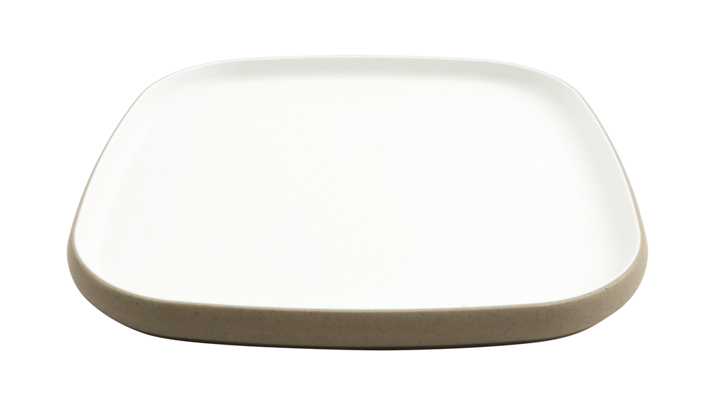 G.E.T. Enterprises Unclassified Each G.E.T 21376-TOH/SND 12" Hatch Touch Of Honey Interior/Sandstone Exterior Square Melamine Plate | Denson CFE