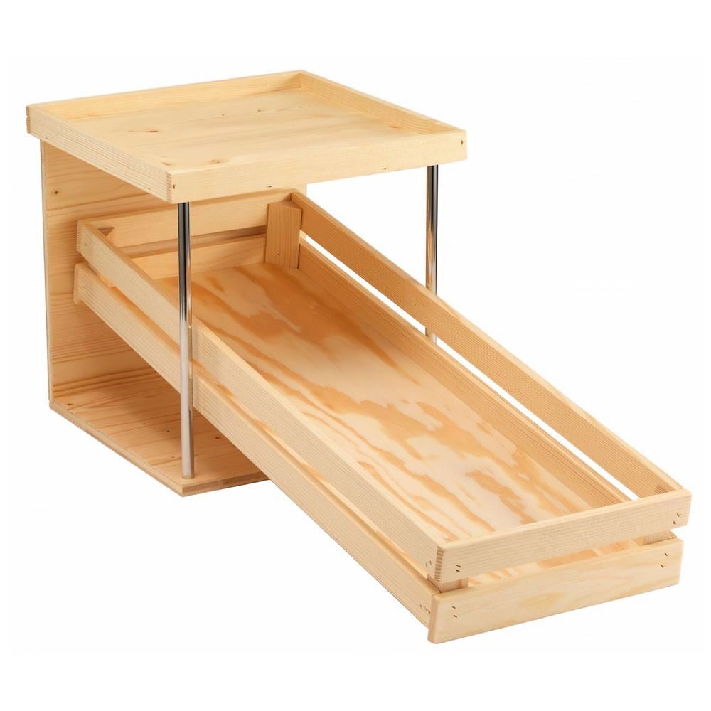 G.E.T. Enterprises Unclassified Each G.E.T. 3531030 Raiser Fruit Station 'Natur' Made Of Real Wood With Hinged Fruit Crate | Denson CFE