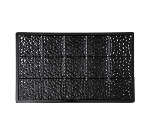 G.E.T. Enterprises Unclassified Each G.E.T ML-160-BK 18" x 13" Oval Platter, 1.75" Deep | Denson CFE