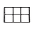 G.E.T. Enterprises Unclassified Each G.E.T. ML-168-BK Full Size Tile With 6 Hole Cut Out For ML-148 & 3 Larger Square Crocks - Plastic | Denson CFE