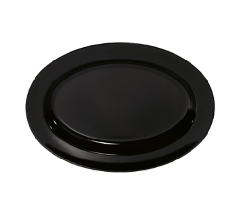 G.E.T. Enterprises Unclassified Each G.E.T. OP-621-BK Milano Platter - 21 in x 15 in, Melamine Black | Denson CFE