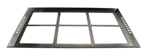 G.E.T. Enterprises Unclassified Each G.E.T ST11712017 Strata Square Serving Tray, 15.5" x 15.5", Stainless Steel | Denson CFE