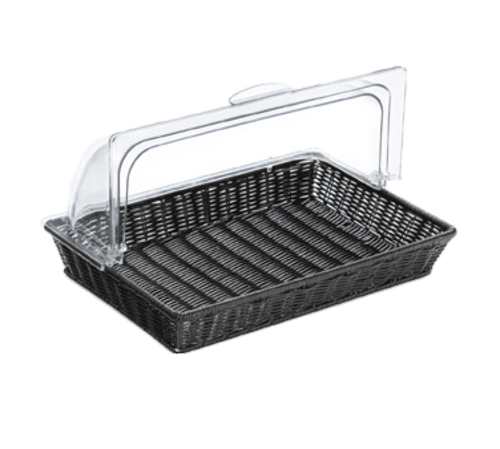 G.E.T. Enterprises Unclassified Each G.E.T. WB-1553-BK 15.5 in Round Basket, 4.25 in Deep - Plastic | Denson CFE