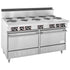 Garland Canada Commercial Restaurant Ranges Each Garland SS684 Sentry Series Electric Restaurant Range w/ Dual Standard Oven Range Base & 10 Sealed Burners-
