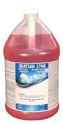Genesis Chemicals Ltd Essentials Each Quatsan 270M Disinfectant, No Rinse Sanitizer