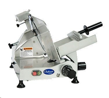 Globe Smallwares Each Globe C12 Chefmate Light Duty Manual Gravity Feed Slicer With 12” Diameter Knife - 115V, 1/3HP