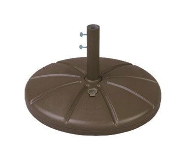 Grosfillex Essentials Each Grosfillex US602137 Bronze Mist 21 Inch Diameter Round Resin Table Umbrella Base