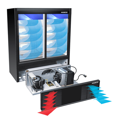 Habco Manufacturing Refrigeration & Ice Each Habco ESM14SL48HC Slidandg Door, two-section, Impulse  Merchandiser