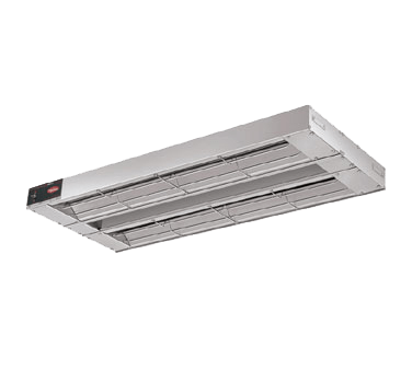 Hatco Food Holding & Warming Each Hatco GRAH-48D Glo-Ray 48" Aluminum Dual High Wattage Infrared Warmer with 6" Spacer and Toggle Controls - 120V, 2200W