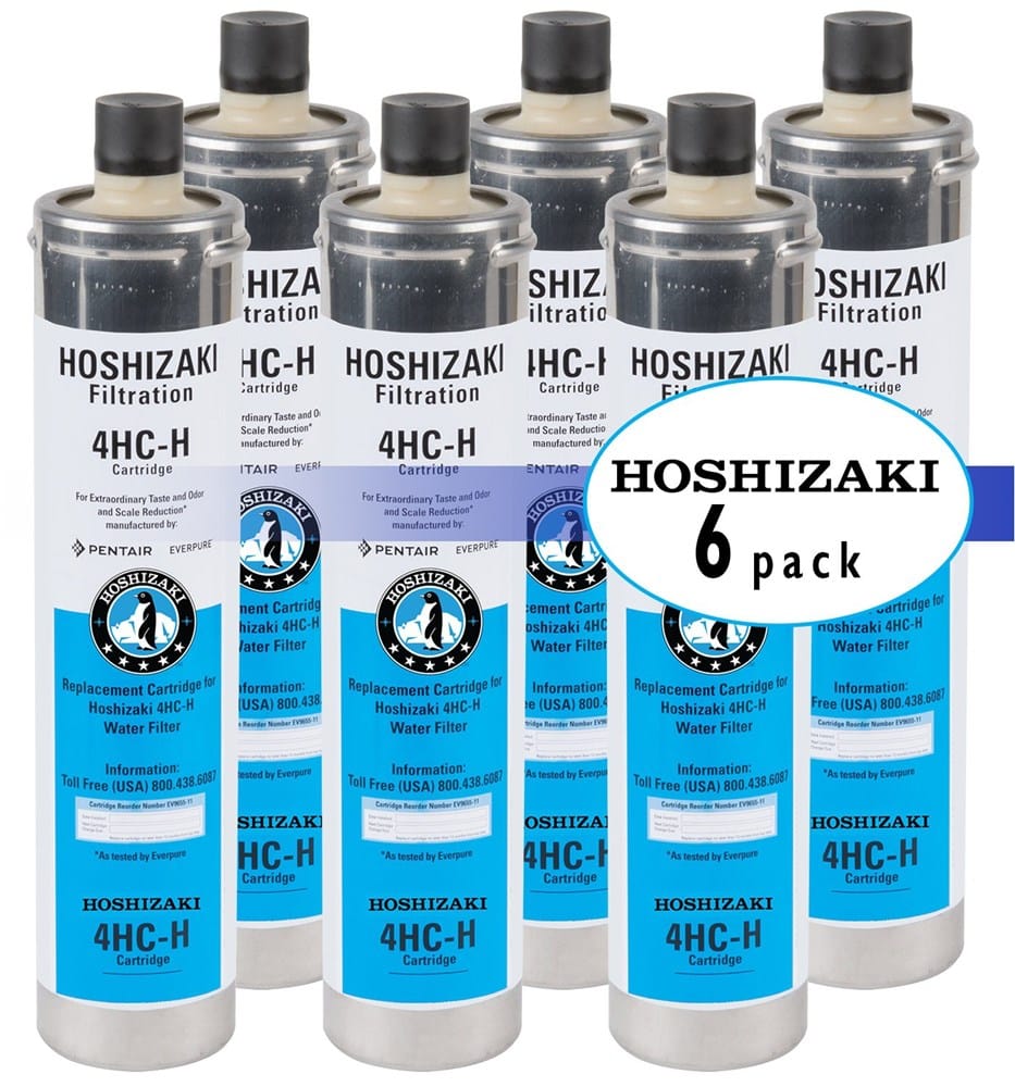 Hoshizaki Unclassified Pack of 6 Hoshizaki H9655-06 Water Filter Cartridge, 4HC-H (Pack of 6) | Denson CFE