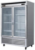 Kool-It Equipment Kool-It KBSR-2G - 54" Double Glass Door Display Cooler - 44 Cu. Ft.
