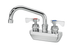 Krowne Metal Commercial Faucets Each Krowne 14-406L Splash Mount Faucet - 6" Swing Spout, 4" Centers | Denson CFE