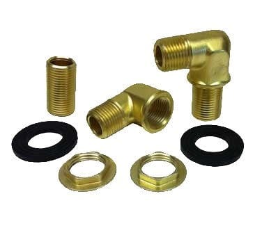 Krowne Metal Parts & Service Each Krowne Wall Faucet Mounting Kit, (2) 1/2" NPS nipples & (2)