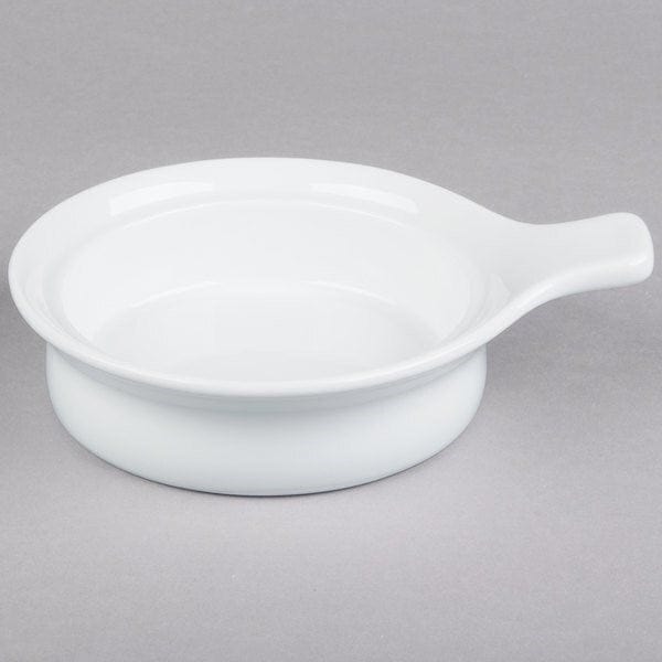 Libbey Glass Dinnerware Case of 24 Libbey 911194801 10 oz Round Chef's Selection Casserole Dish - Porcelain, Aluma White | Denson CFE