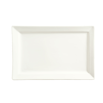 Libbey Glass Dinnerware Dozen Libbey SL-26 Rectangular Porcelain Plate, 12x8", Slate | Denson CFE