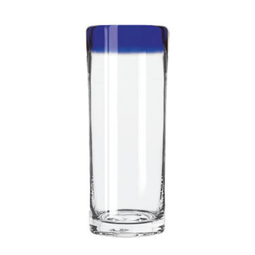 Libbey Glass Drinkware Case of 1 Doz Libbey 92304 16 oz Aruba Zombie Glass with Cobalt Blue Rim | Denson CFE