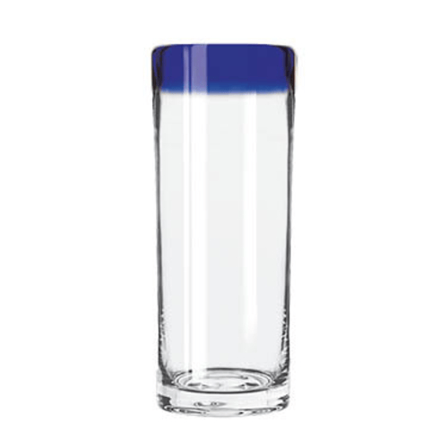 Libbey Glass Drinkware Case of 1 Doz Libbey 92304 16 oz Aruba Zombie Glass with Cobalt Blue Rim | Denson CFE
