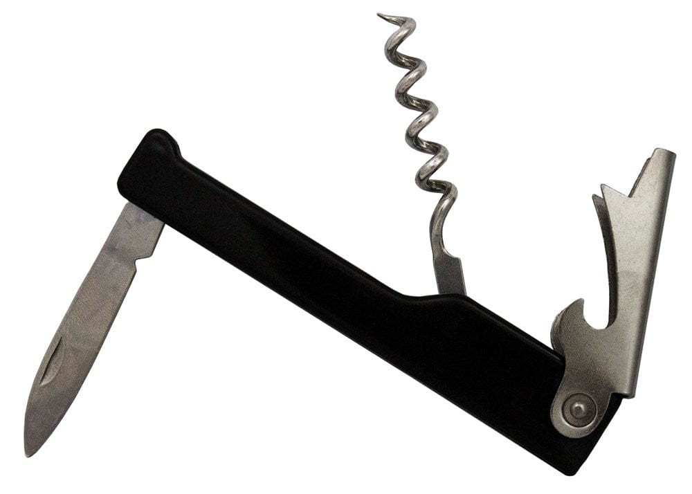 Magnum Bar Supplies Each Magnum MAG7957 Corkscrew Waiter's Black Handle | Denson CFE