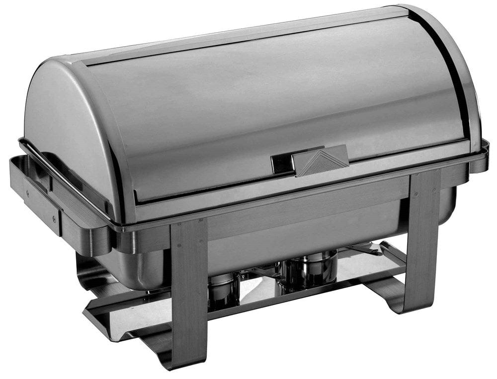 Magnum Chafers & Buffetware EA Magnum MA9602 8 Quart Roll Top Chafer Stainless Steel With Silver Accent | Denson CFE