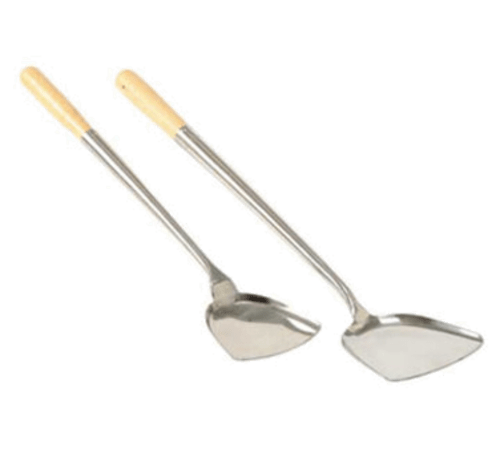 Magnum Kitchen Tools Each Magnum MAG5001 Chinese Turner, 17-1/2", Wood Handle, 18-8 Stainless Steel | Denson CFE