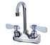 Magnum Plumbing Each Magnum MA-FC-W4-3GL Faucet 4 Inch Centre Wall Mount 3.5 Inch Gooseneck Lever Handle | Denson CFE