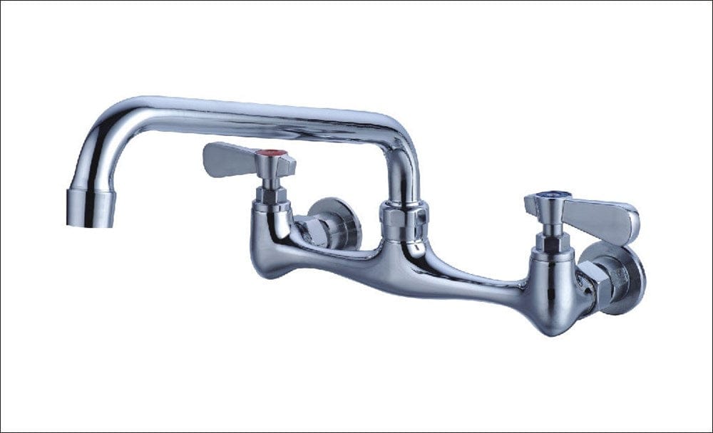 Magnum Plumbing Each Magnum MA-FC-W8-6L Faucet 8 Inch Centre Wall Mount 6 Inch Regular Spout Lever Handle | Denson CFE