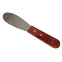 Magnum Smallwares Each Magnum MAG3025 Butter Spreader 3 5/8 Inch Stainless Steel Wood Handle | Denson CFE