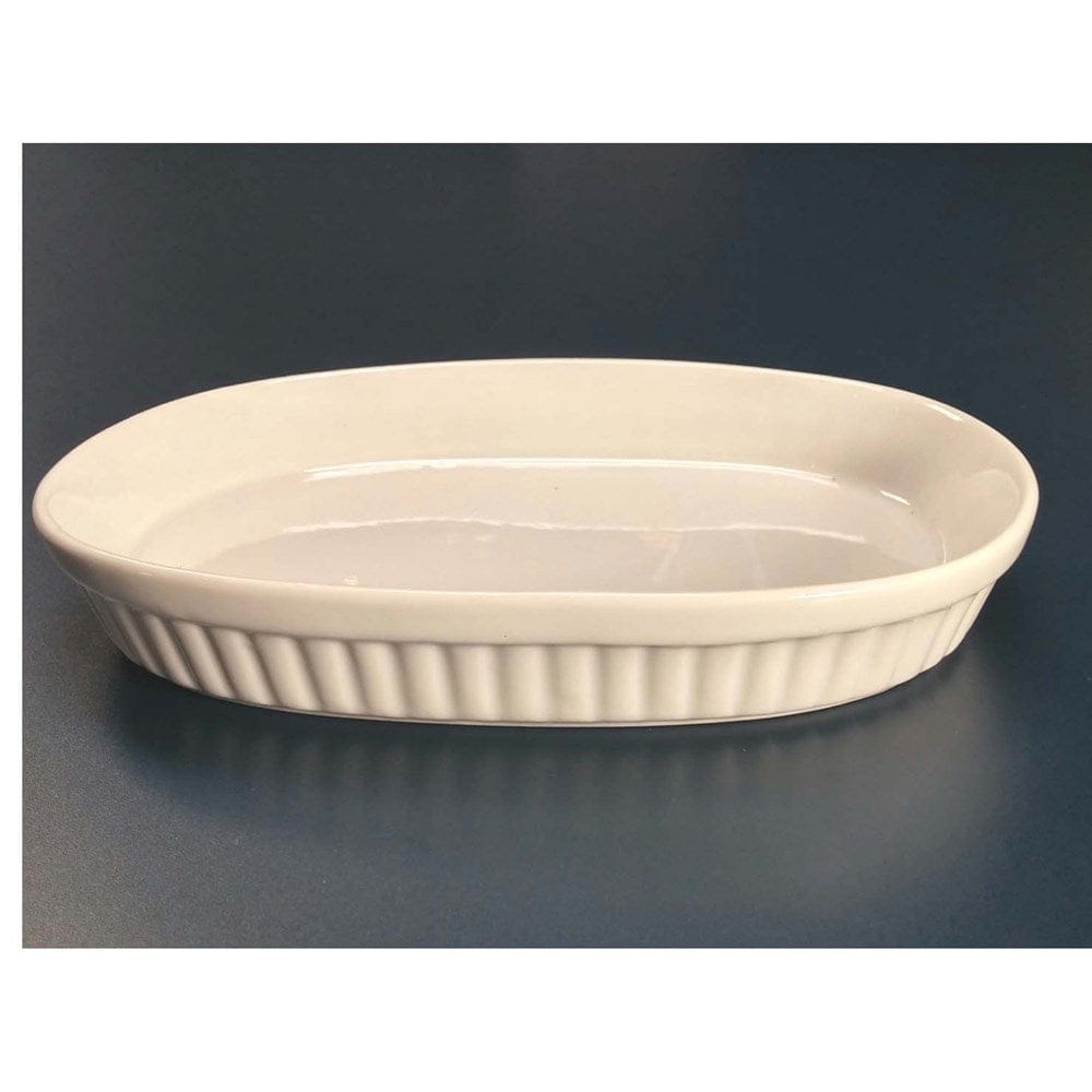 Magnum Smallwares Each Magnum MAG4026 Oval Baking Dish 7 Ounces White Ceramic | Denson CFE