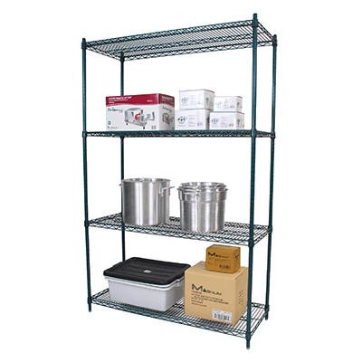 Magnum Storage & Transport EA / Green Magnum MWSGV2136 Wire Shelving - 21" x 36" - Value Green Epoxy | Denson CFE