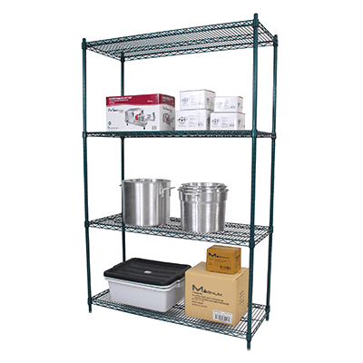 Magnum Storage & Transport Each / Green Magnum MWSGV1436 Wire Shelving - 14 Inch X 36 Inch - Value Green Epoxy | Denson CFE
