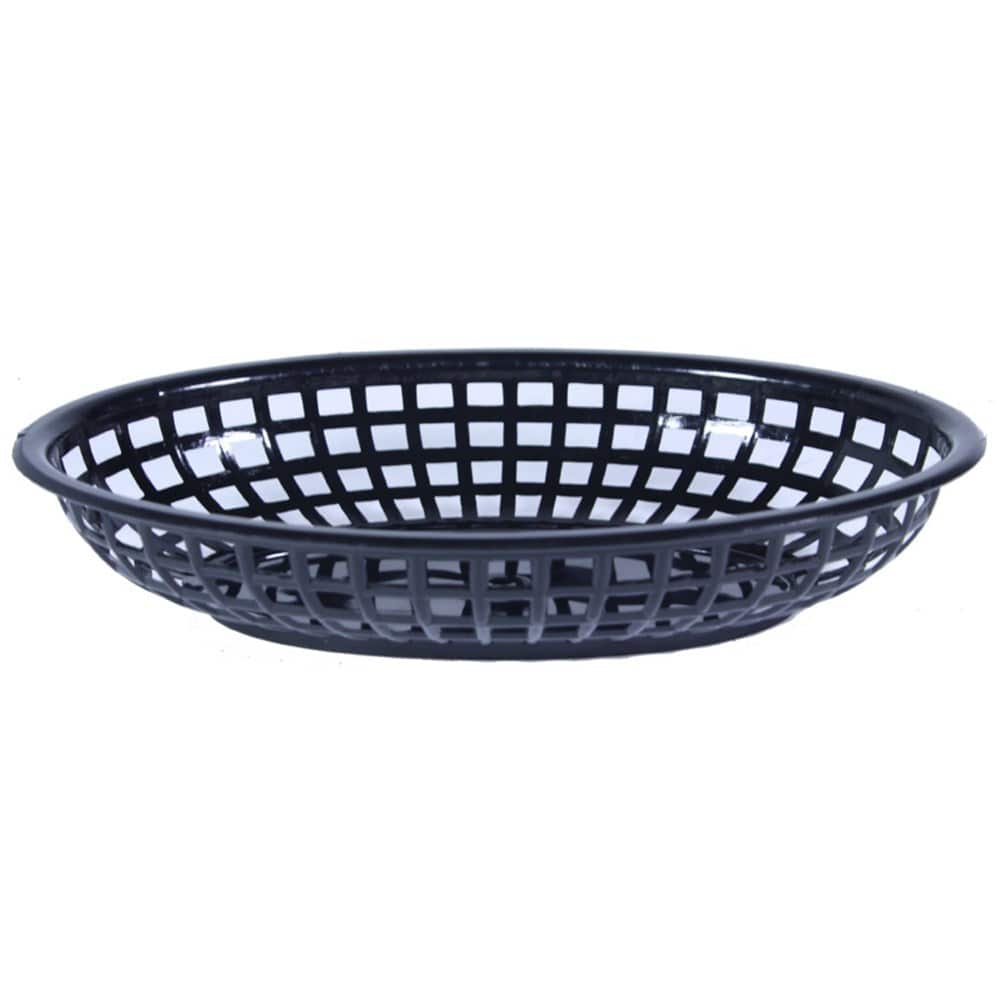 Magnum Unclassified Each Magnum MAG80741 Bread Basket - Oval, Black, 9.5" x 6" x 2" | Denson CFE