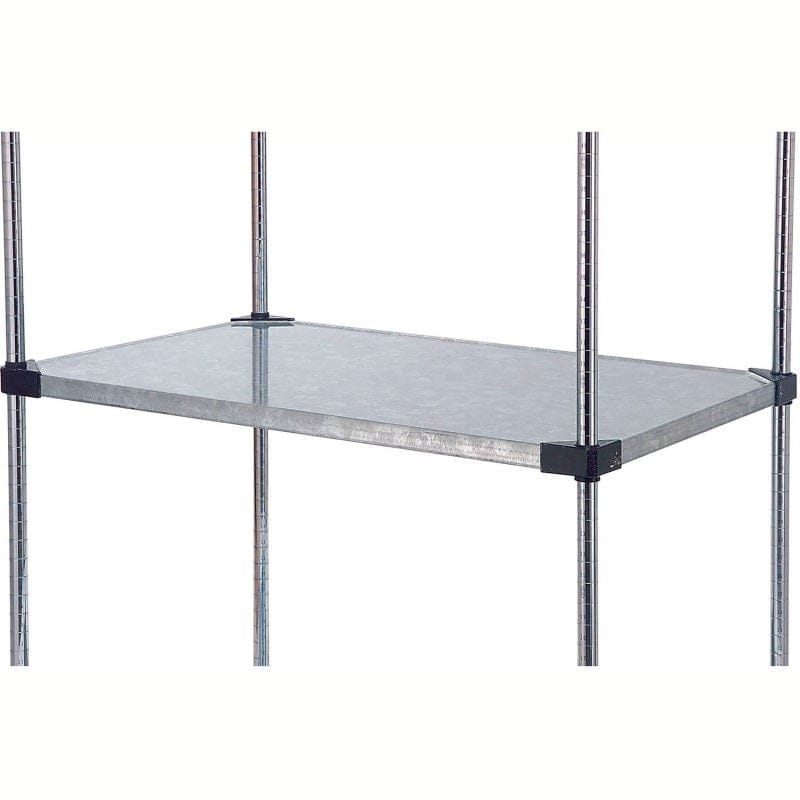 Nexel Industries Food Service Supplies Each Nexel S1848SZ Solid Galvanized Shelf 48"W x 18"D