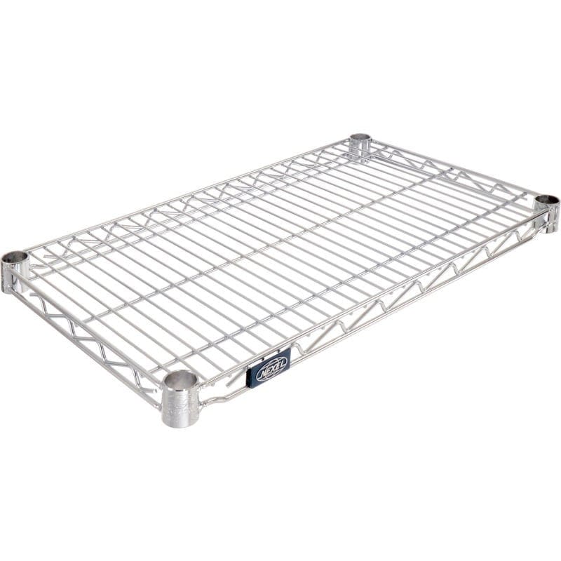 Nexel Storage & Transport Each Nexel S1424C Chrome Wire Shelf 24"W x 14"D