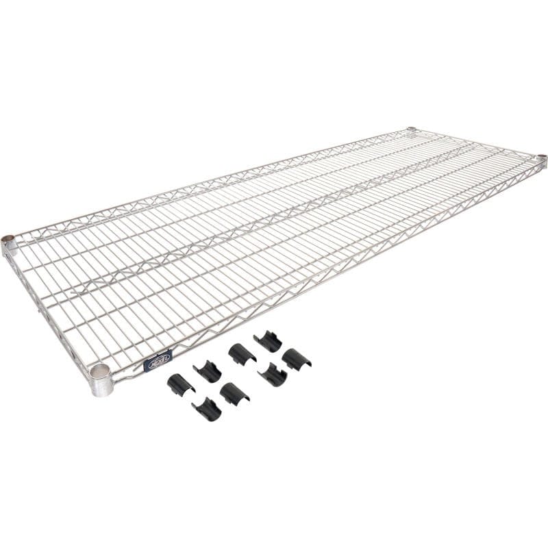 Nexel Storage & Transport Each Nexel S2172C Chrome Wire Shelf 72"W x 21"D | Denson CFE