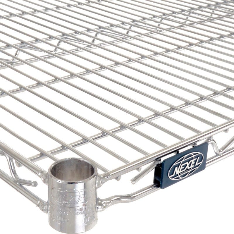 Nexel Storage & Transport Each Nexel S2442C Chrome Wire Shelf 42 inch x 24 inch | Denson CFE