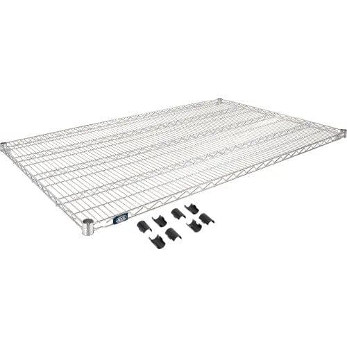 Nexel Storage & Transport Each Nexel S3672C Chrome Wire Shelf 72"W x 36"D | Denson CFE