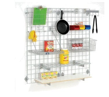 Nexel Storage & Transport Each Space Wall System Wire Grid Panel, 18", x 48", 3",