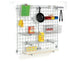Nexel Storage & Transport Each Space Wall System Wire Grid Panel, 18", x 48", 3",